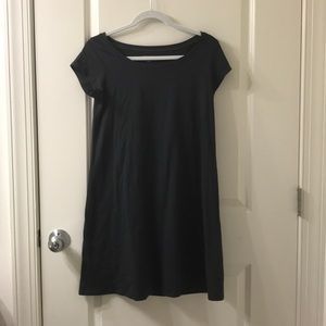 Dark gray Eileen Fisher t-shirt dress